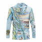 Outer Banks Map UltraLight Sunshirt Hoodie – UPF 50+