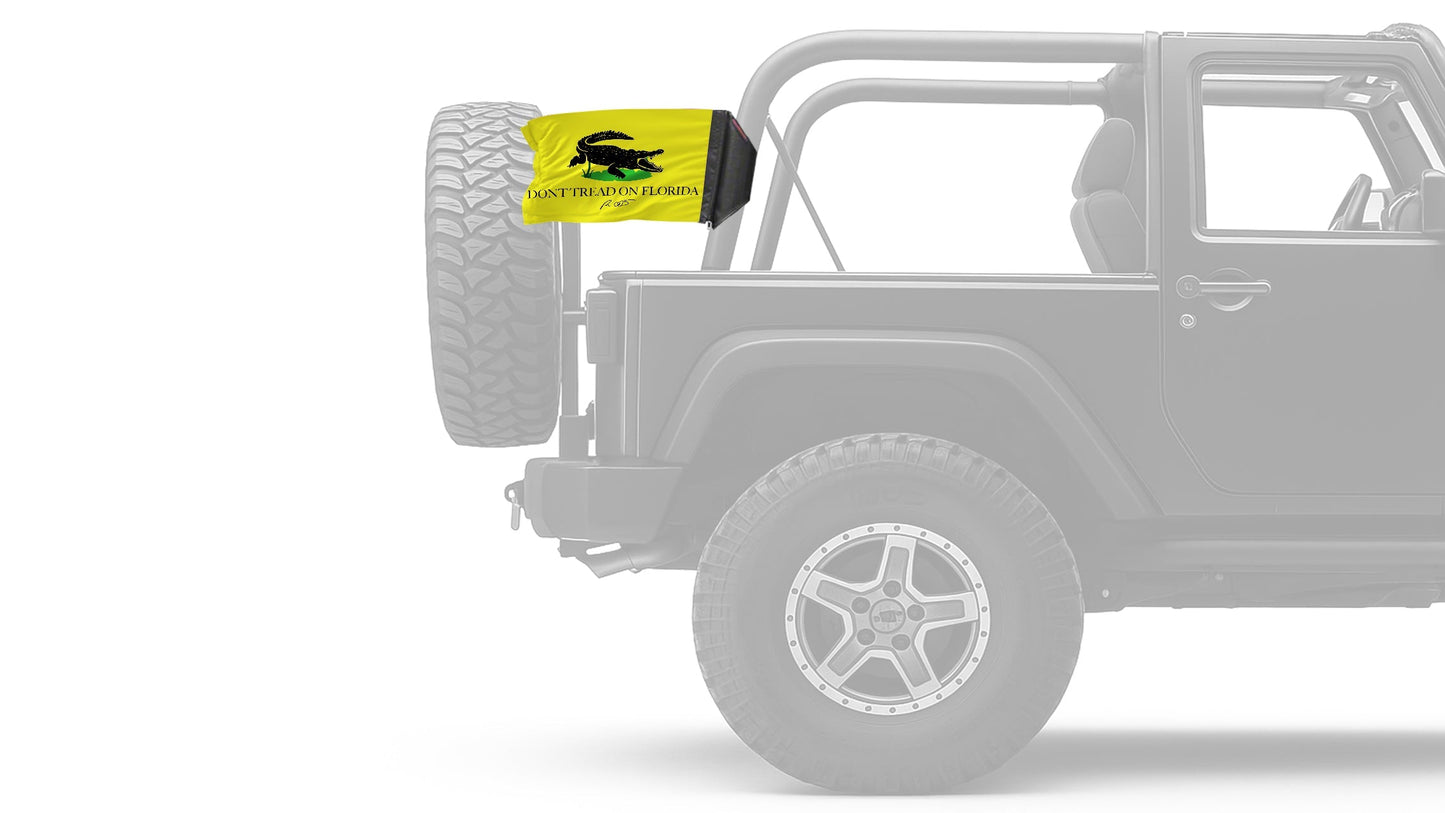 Don't Tread On Florida 12"x18" Forever Wave Flag for Jeep Wrangler LJ 2003-2006