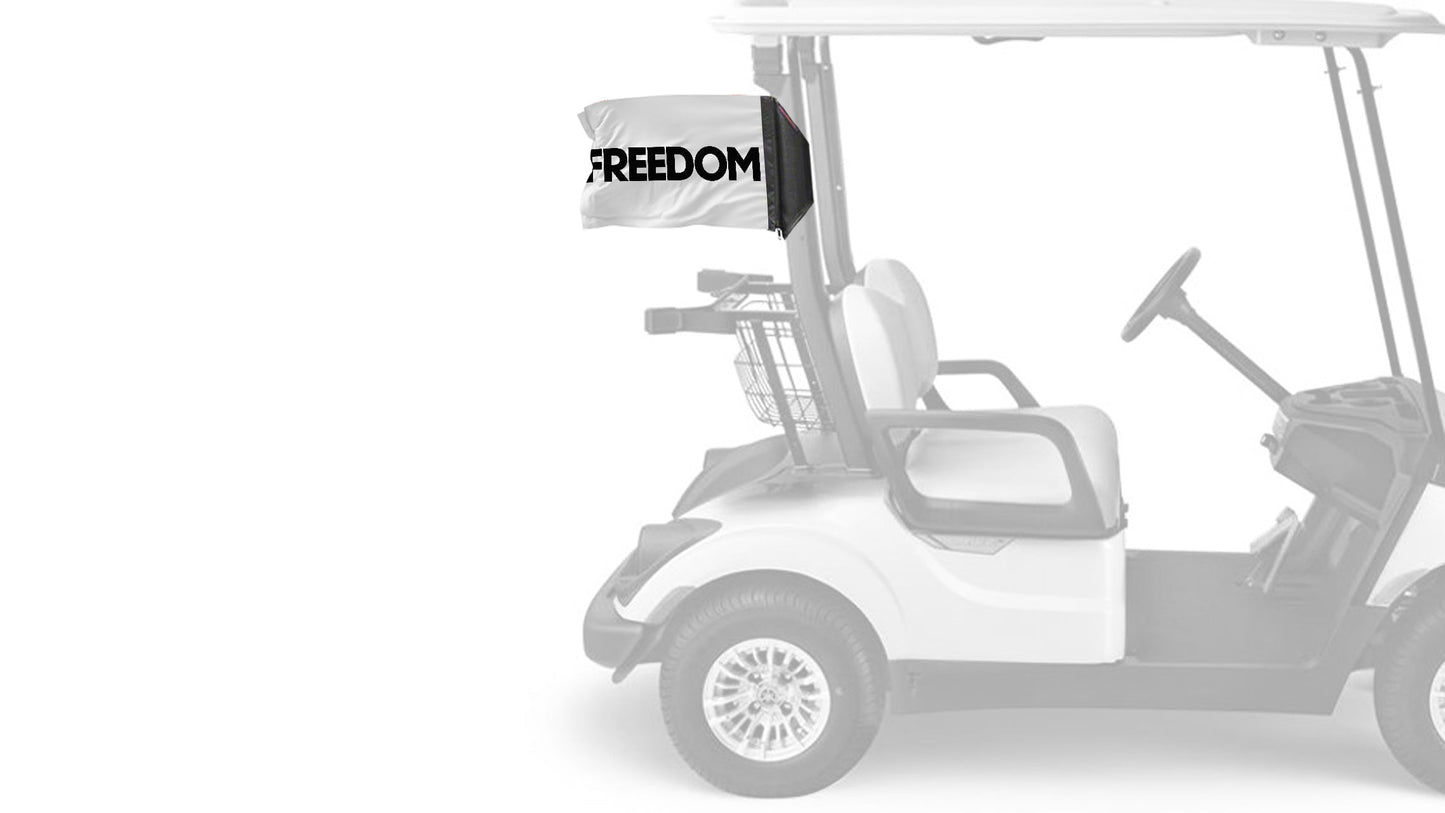 Freedom 12"x18" Forever Wave Flag for Golf Carts