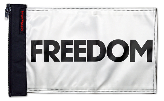 Freedom 12"x18" Forever Wave Flag for Golf Carts