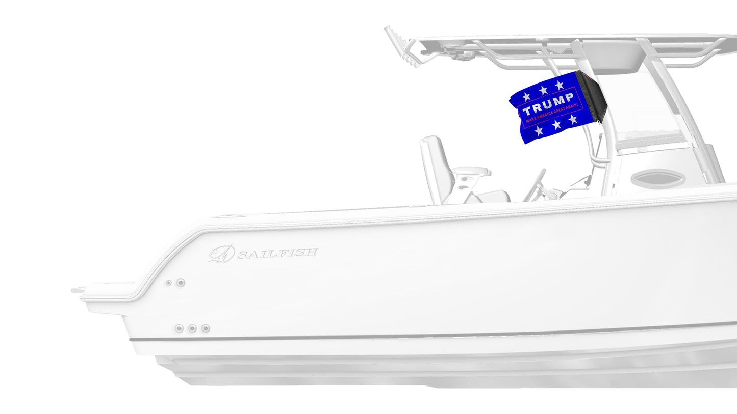 Trump MAGA 12"x18" Forever Wave Flag for Boats