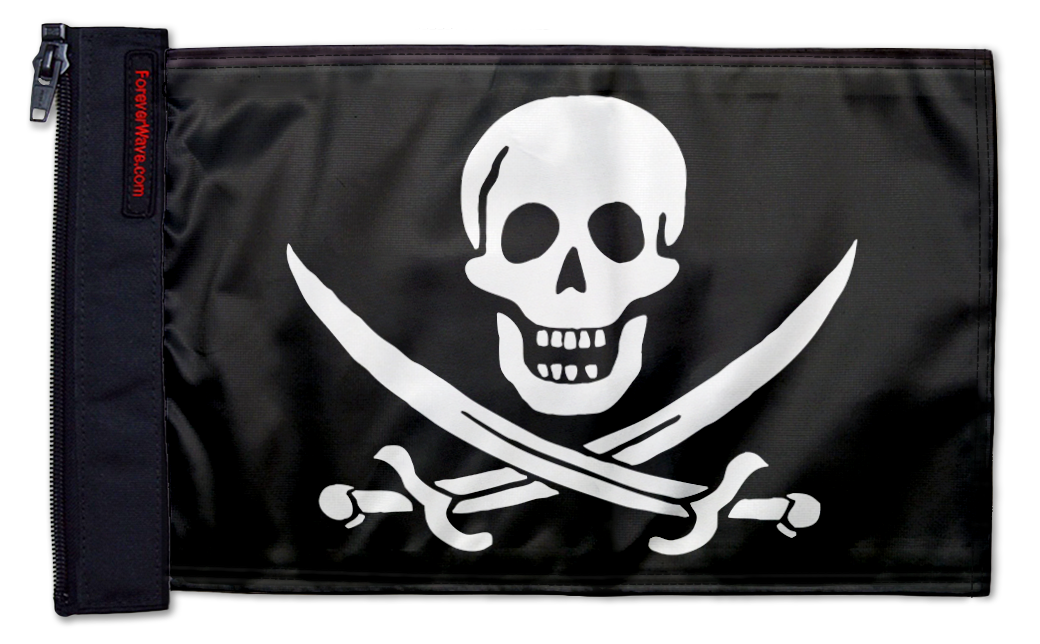 Jack Rackham 12"x18" Forever Wave Flag for Jeep Wrangler JL 2-Door 2018-Present