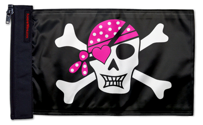 Pink Pirate 12"x18" Forever Wave Flag for Jeep Wrangler JL 2-Door 2018-Present