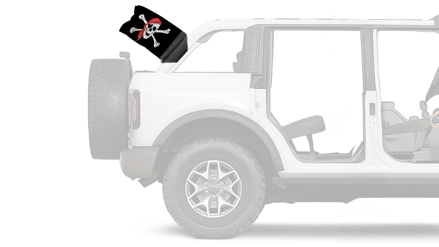 One Eyed Jack 12"x18" Forever Wave Flag