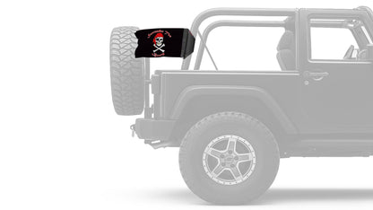 Surrender The Booty 12"x18" Forever Wave Flag for Jeep Wrangler JK 2-Door 2007-2018