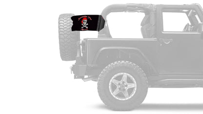 Surrender The Booty 12"x18" Forever Wave Flag for Jeep Wrangler JK 2-Door 2007-2018