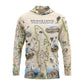 Red Rock Canyon Map UltraLight Sunshirt Hoodie – UPF 50+