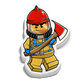 Mini Firefighter Sticker