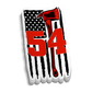 Custom Redline Flag Station Number Sticker
