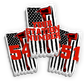 Custom Redline Flag Station Number Sticker