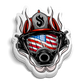 American Hero Firefighter Sticker