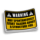 May Start Talking About a Structure Fire | Firefighter Sticker