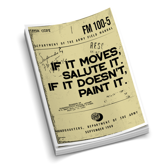 If it Doesn't Move, Paint It | Funny Military Stickers