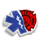 Fire-Medic Firefighter EMT Combo Sticker