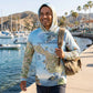 Santa Catalina Island Map UltraLight Sunshirt Hoodie – UPF 50+