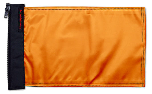 Solid Color Orange 12"x18" Forever Wave Flag for Jeep Wrangler JL 2-Door 2018-Present