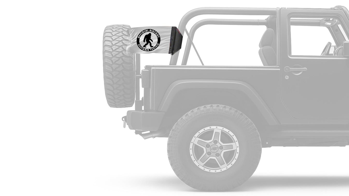 Bigfoot 12"x18" Forever Wave Flag for Jeep Wrangler LJ 2003-2006