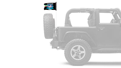 Life Is Good Unicorn 12"x18" Forever Wave Flag for Jeep Wrangler TJ 1996-2006