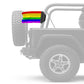 Rainbow 12"x18" Forever Wave Flag for Jeep Wrangler JL 2-Door 2018-Present