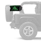 Zombie Outbreak Tactical Response Unit 12"x18" Forever Wave Flag for Jeep Wrangler JLU 4-Door 2018-Present