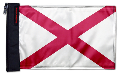 State Flag Alabama 12"x18" Forever Wave Flag for Bronco