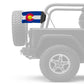 State Flag Colorado 12"x18" Forever Wave Flag for Jeep Wrangler CJ-7 and CJ-8 1976-1986