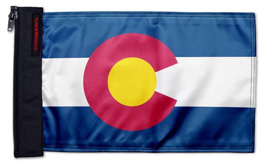 State Flag Colorado 12"x18" Forever Wave Flag for Jeep Wrangler JL 2-Door 2018-Present