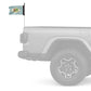 State Flag Delaware 12"x18" Forever Wave Flag for Jeep Wrangler YJ 1986-1995