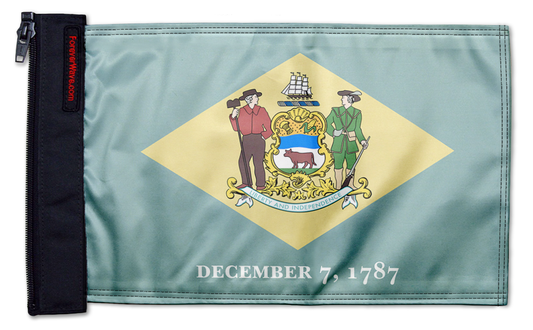 State Flag Delaware 12"x18" Forever Wave Flag for Jeep Wrangler LJ 2003-2006