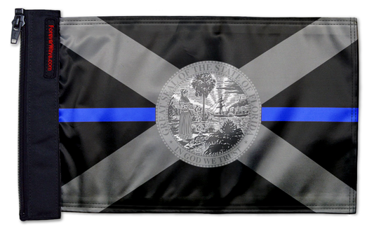 State Flag Florida Blue Line 12"x18" Forever Wave Flag