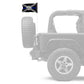 State Flag Florida Blue Line 12"x18" Forever Wave Flag for Jeep Wrangler JLU 4-Door 2018-Present