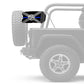 State Flag Florida Blue Line 12"x18" Forever Wave Flag for Jeep Wrangler JL 2-Door 2018-Present