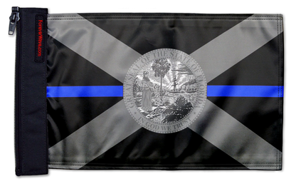 State Flag Florida Blue Line 12"x18" Forever Wave Flag for Jeep Wrangler CJ-7 and CJ-8 1976-1986