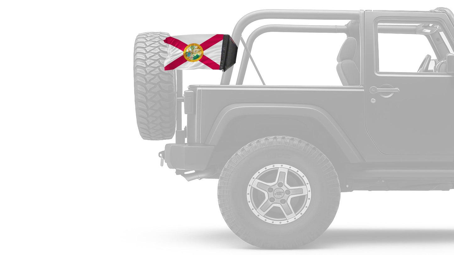 State Flag Florida 12"x18" Forever Wave Flag for Jeep Wrangler CJ-7 and CJ-8 1976-1986