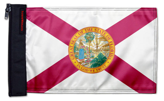 State Flag Florida 12"x18" Forever Wave Flag for Boats