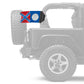 State Flag Georgia Old Style 12"x18" Forever Wave Flag for Jeep Wrangler TJ 1996-2006