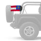 State Flag Georgia 12"x18" Forever Wave Flag for Jeep Wrangler JKU 4-Door 2007-2018