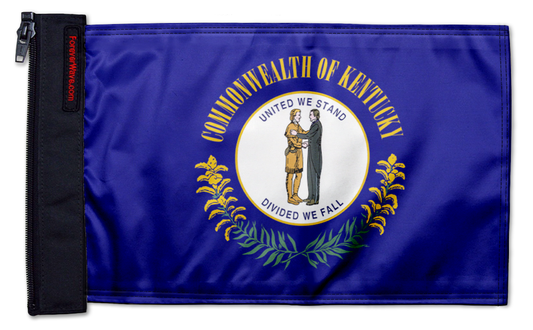 State Flag Kentucky 12"x18" Forever Wave Flag for Jeep Wrangler TJ 1996-2006