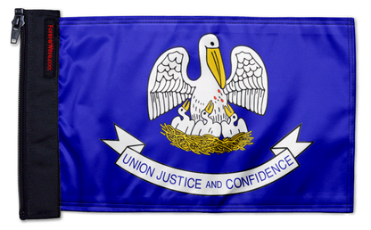 State Flag Louisiana 12"x18" Forever Wave Flag for Jeep Wrangler YJ 1986-1995