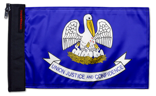 State Flag Louisiana 12"x18" Forever Wave Flag for Jeep Wrangler JL 2-Door 2018-Present
