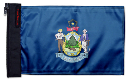 State Flag Maine 12"x18" Forever Wave Flag for Jeep Wrangler LJ 2003-2006