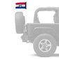 State Flag Missouri 12"x18" Forever Wave Flag for Jeep Wrangler CJ-7 and CJ-8 1976-1986