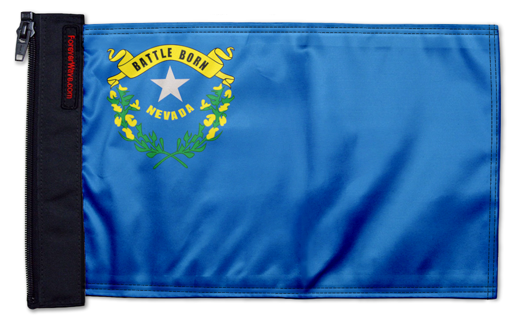 State Flag Nevada 12"x18" Forever Wave Flag for Jeep Wrangler YJ 1986-1995