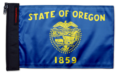 State Flag Oregon 12"x18" Forever Wave Flag for Jeep Wrangler JKU 4-Door 2007-2018