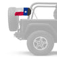 State Flag Texas 12"x18" Forever Wave Flag for Jeep Wrangler JK 2-Door 2007-2018