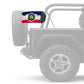 State Flag Utah 12"x18" Forever Wave Flag for Jeep Wrangler JL 2-Door 2018-Present