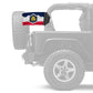 State Flag Utah 12"x18" Forever Wave Flag for Jeep Wrangler YJ 1986-1995