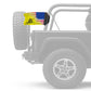 USA Gadsden 12"x18" Forever Wave Flag for Jeep Wrangler JKU 4-Door 2007-2018