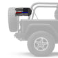 USA Subdued Thin Blue-Red Line 12"x18" Forever Wave Flag for Jeep Wrangler LJ 2003-2006