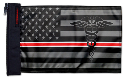 USA Subdued Nurses 12"x18" Forever Wave Flag for Jeep Wrangler JLU 4-Door 2018-Present